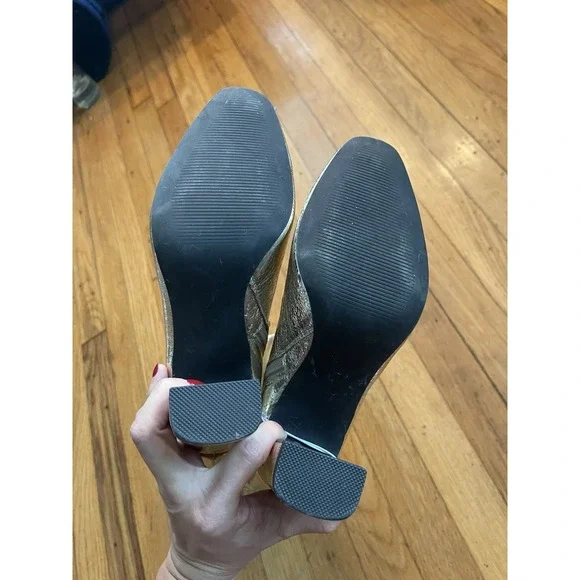 NWT A New Day Womens 7 Gold Diva Stovepipe Tall Boots Square Toe • Gorgeous! - Picture 4 of 5